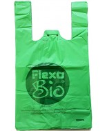 Shopper biocompost verde 30+20×60 gr.13 STR pz.500 Flexo