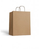 Shopper in carta avana 36+12x41cm