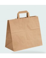 Shopper take away in carta avana 32+17x29cm 300pz