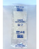 Tris di posate imbustate di plastica trasparente pz.500 riutilizzabile
